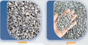 What is rubble? What equipment is needed to process rubble into crushed stone?